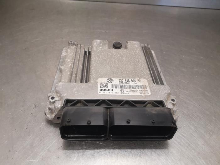 Engine management computer Volkswagen Touran (1T1/T2), 2003 / 2010 1.9 TDI 90, MPV, Diesel, 1.896cc, 66kW (90pk), FWD, BRU; BXF; BXJ, 2004-11 / 2010-05 (Used)