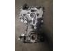 Timing cover from a Opel Corsa D, 2006 / 2014 1.0, Hatchback, Petrol, 998cc, 44kW (60pk), FWD, Z10XEP; EURO4, 2006-07 / 2010-12 2008