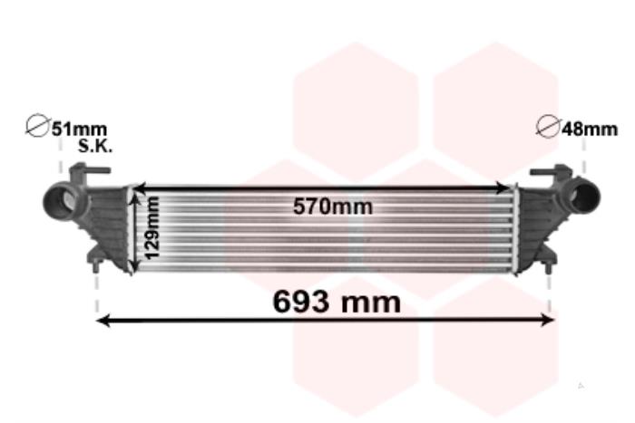 Usados Intercooler Fiat 500L (199) 0.9 TwinAir Turbo 105 Precio de solicitud ofrecido por Bongers Auto-Onderdelen Zeeland