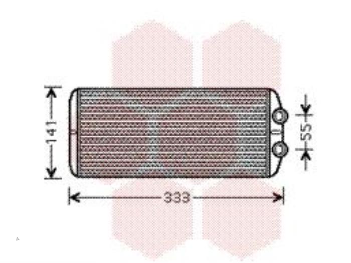 Radiateur chauffage d'un Citroen C5 2008