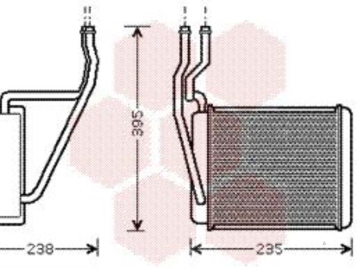 Heating radiator from a Ford Fusion 2004