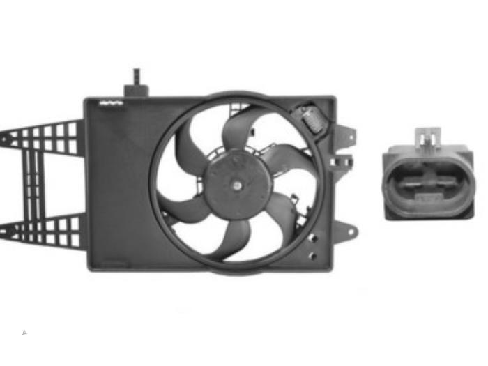 Cooling fan housing from a Fiat Punto 2010