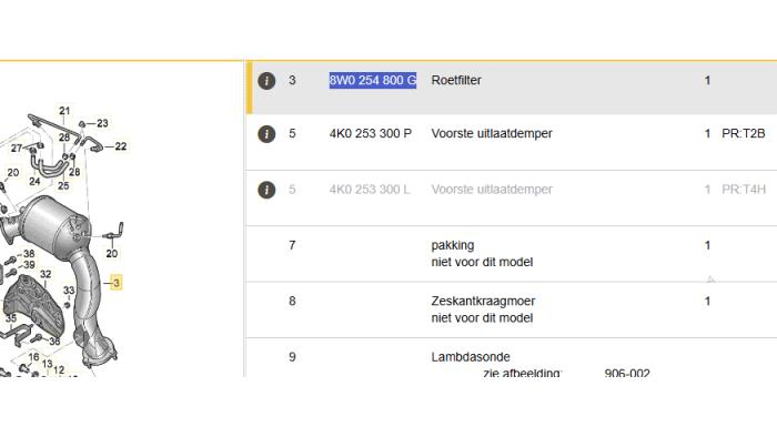 Usagé Catalyseur Audi A6 Avant (C8) 2.0 16V 40 TFSI Prix € 787,50 Règlement à la marge proposé par Autodemontagebedrijf van Boxtel