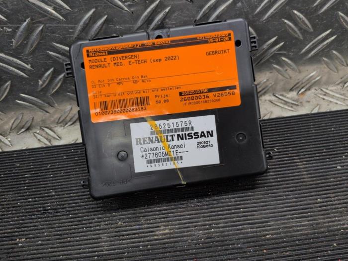 Usagé Module (divers) Renault Megane E-Tech (RCB) 40 kWh Prix € 52,50 Règlement à la marge proposé par Autodemontagebedrijf van Boxtel