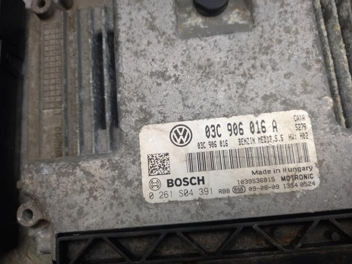 Zündschloss + Steuergerät van een Volkswagen Golf VI (5K1) 1.4 TSI 122 16V 2009