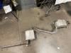Exhaust central + rear silencer from a Audi A4 2001