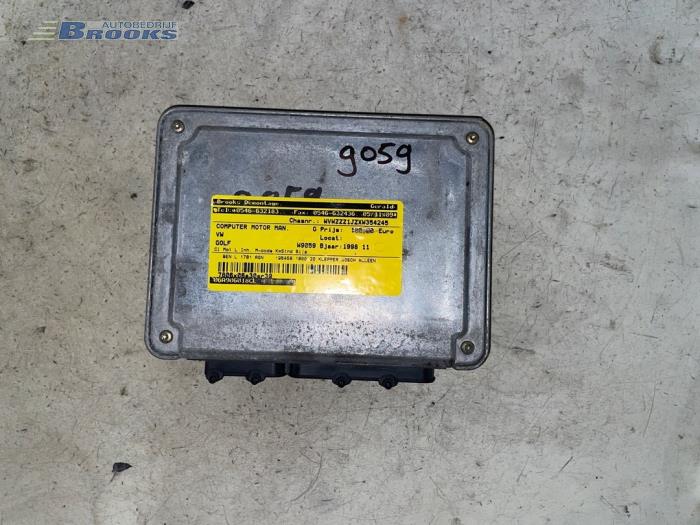 Used Engine management computer Volkswagen Golf IV (1J1) 1.8 20V Price € 25,00 Margin scheme offered by Autobedrijf Brooks