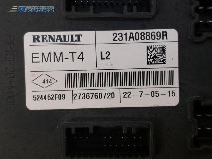 Serrure de contact + ordinateur d'un Renault Clio IV Estate/Grandtour (7R) 1.5 Energy dCi 90 FAP 2015