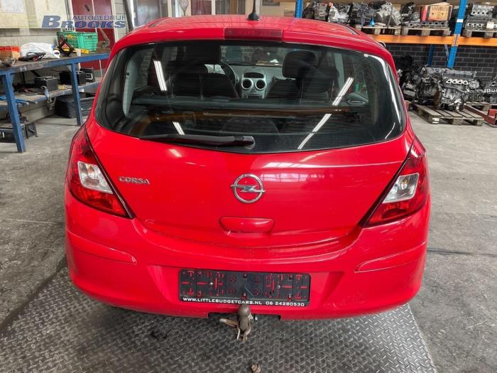 Tailgate trim from a Opel Corsa D 1.4 16V Twinport 2012