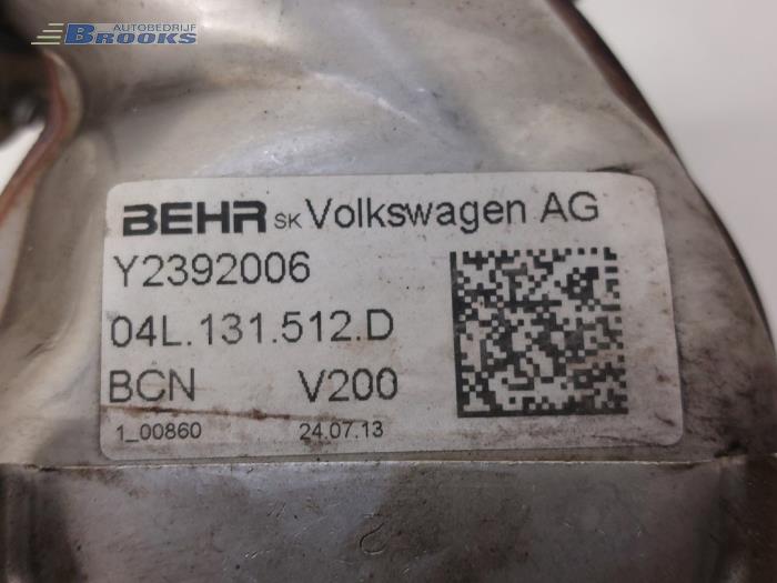 EGR cooler from a Volkswagen Golf VII (AUA) 1.6 TDI BlueMotion 16V 2013