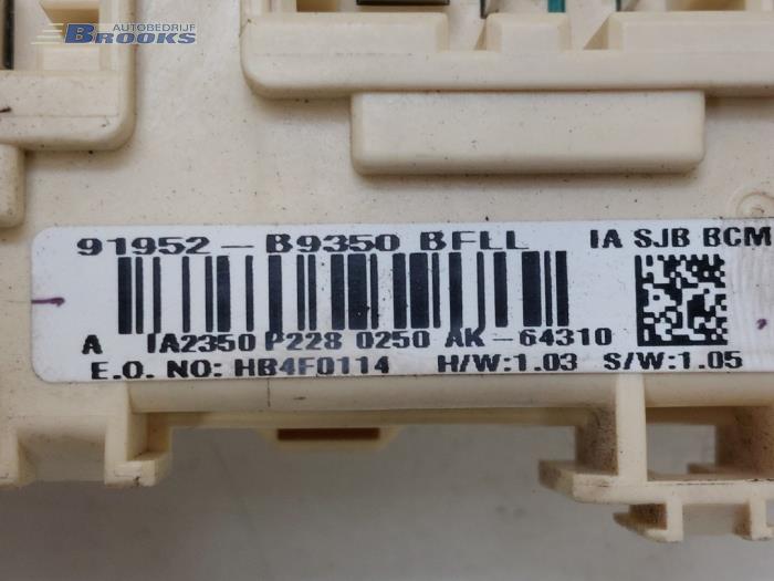 Caja de fusibles de un Hyundai i10 (B5) 1.0 12V 2016
