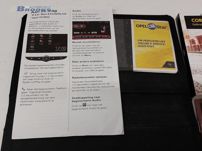 Instruction Booklet from a Opel Corsa E 1.0 SIDI Turbo 12V 2017
