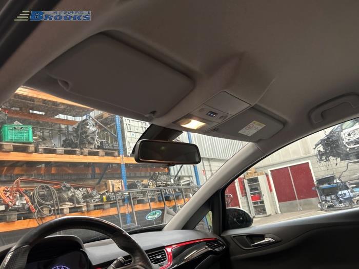 Rear view mirror from a Opel Corsa E 1.0 SIDI Turbo 12V 2017