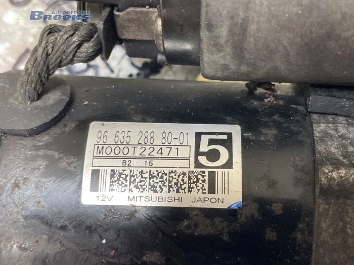 Starter Peugeot 208 I 1.4 HDi - 9663528880 8H01 MITSUBISHI