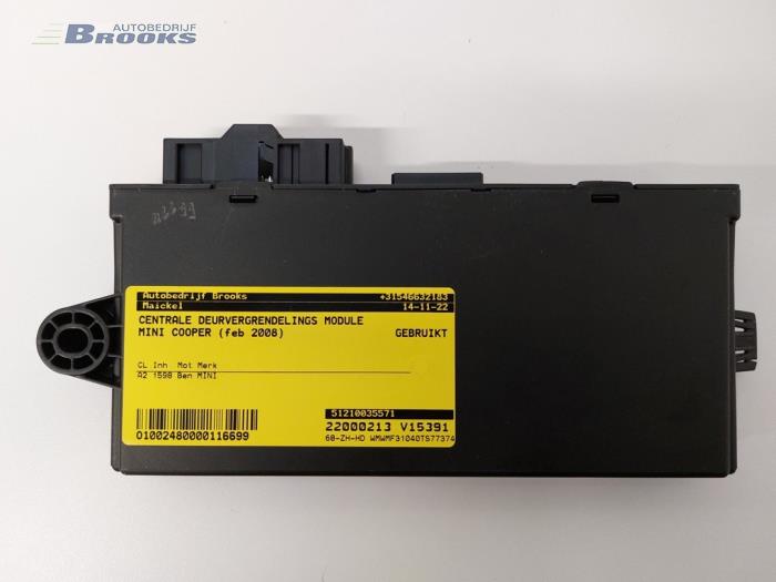 Usados Módulo de cierre centralizado Mini Mini (R56) 1.6 16V Cooper Precio € 70,00 Norma de margen ofrecido por Autobedrijf Brooks