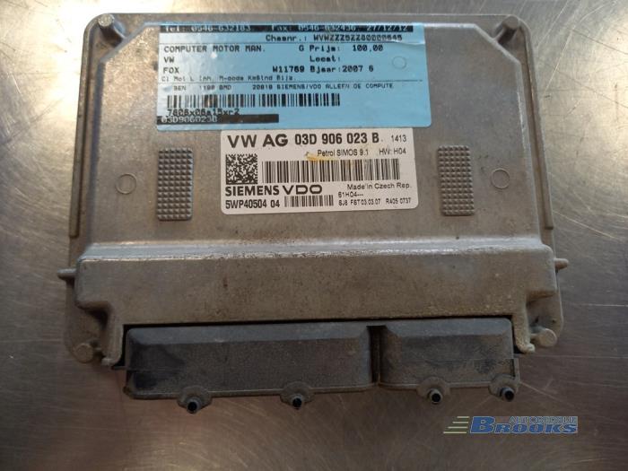 Used Engine management computer Volkswagen Fox (5Z) 1.2 Price € 50,00 Margin scheme offered by Autobedrijf Brooks