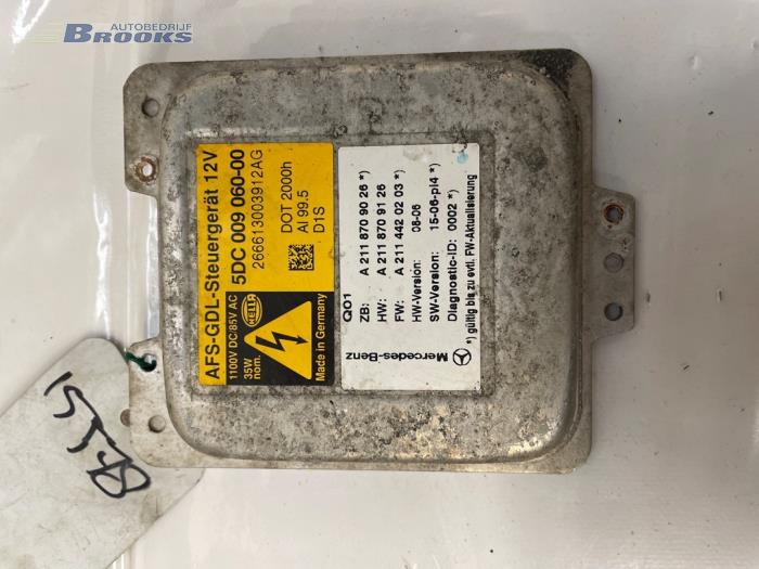 Usagé Module Xenon Mercedes E Combi 4-matic (S211) 3.0 E-320 CDI 24V Prix € 100,00 Règlement à la marge proposé par Autobedrijf Brooks