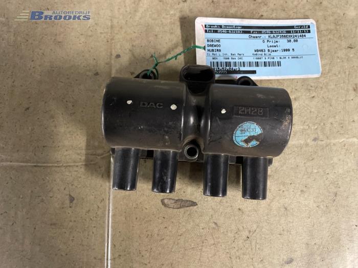 Usagé Bobine Chevrolet Nubira Wagon (J100) 1.6 16V Prix € 15,00 Règlement à la marge proposé par Autobedrijf Brooks