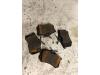 Rear brake pad from a Peugeot 307 2001