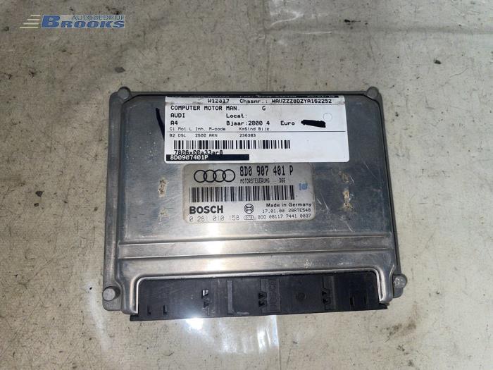 Used Engine management computer Audi A4 (B5) 2.5 TDI V6 24V Price € 80,00 Margin scheme offered by Autobedrijf Brooks