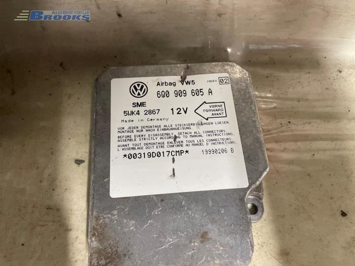 Juego y módulo de airbag de un Volkswagen Golf IV (1J1) 1.9 TDI 110 1999