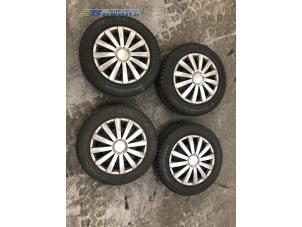Used Set of wheels + winter tyres Kia Picanto (BA) 1.0 12V Price on request offered by Autobedrijf Brooks