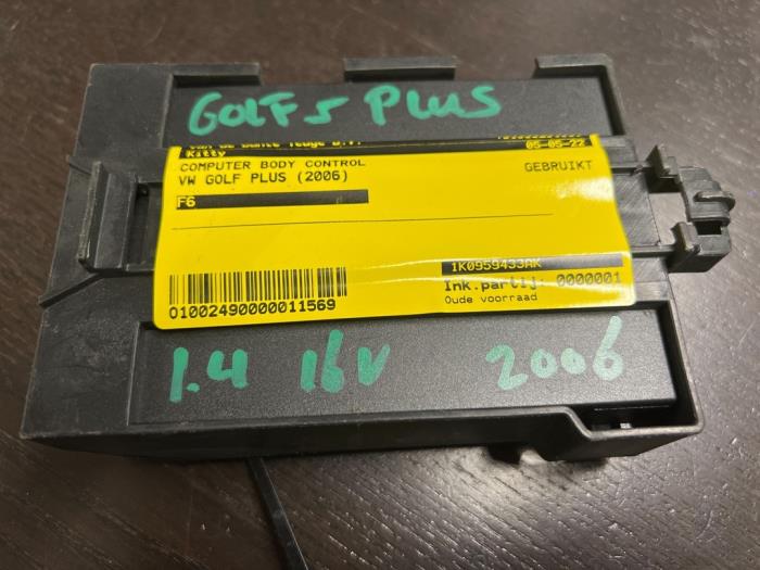 Used Body control computer Volkswagen Golf Plus (5M1/1KP) 1.4 16V Price € 26,25 Margin scheme offered by van de Bunte Teuge B.V.