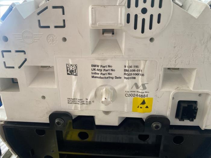 Radio CD player Mini Clubman 1.6 16V Cooper 62116977077 ALPINE