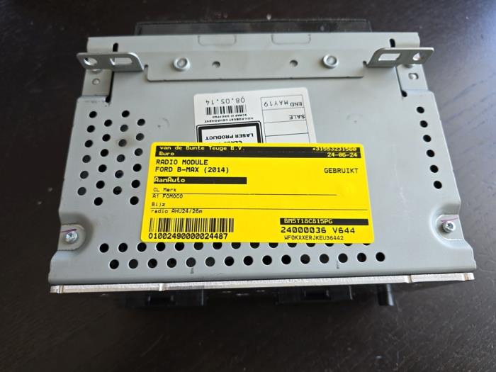 Używane Modul radiowy Ford B-Max (JK8) 1.0 EcoBoost 12V 125 Cena € 183,75 Procedura marży oferowane przez van de Bunte Teuge B.V.