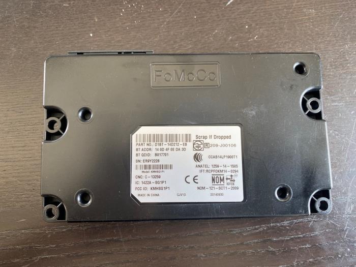 Używane Modul Bluetooth Ford C-Max (DXA) 1.0 Ti-VCT EcoBoost 12V 100 Cena € 84,00 Procedura marży oferowane przez van de Bunte Teuge B.V.