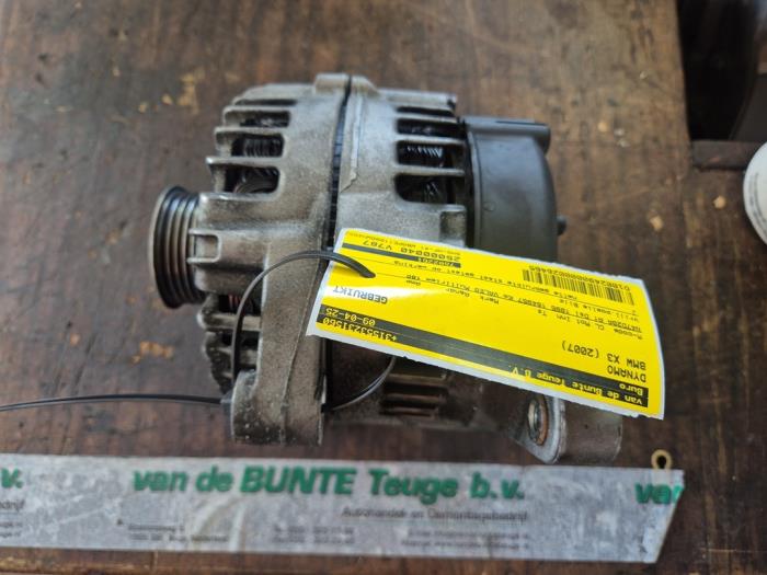 Begagnade Dynamo BMW X3 (E83) 2.0d 16V Pris € 78,75 Marginaltabell erbjuds av van de Bunte Teuge B.V.