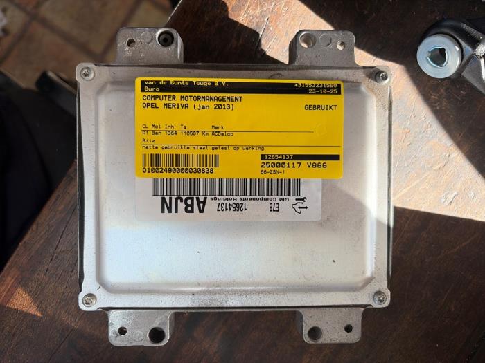 Used Engine management computer Opel Meriva (B) 1.4 Turbo 16V ecoFLEX Price € 210,00 Margin scheme offered by van de Bunte Teuge B.V.