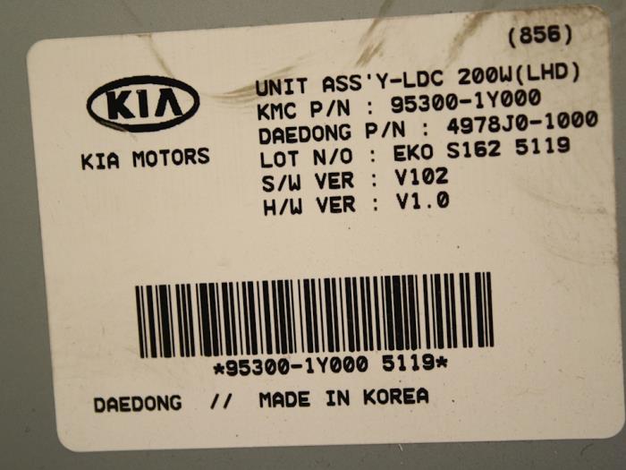 Module confort d'un Kia Picanto (TA) 1.0 12V 2016