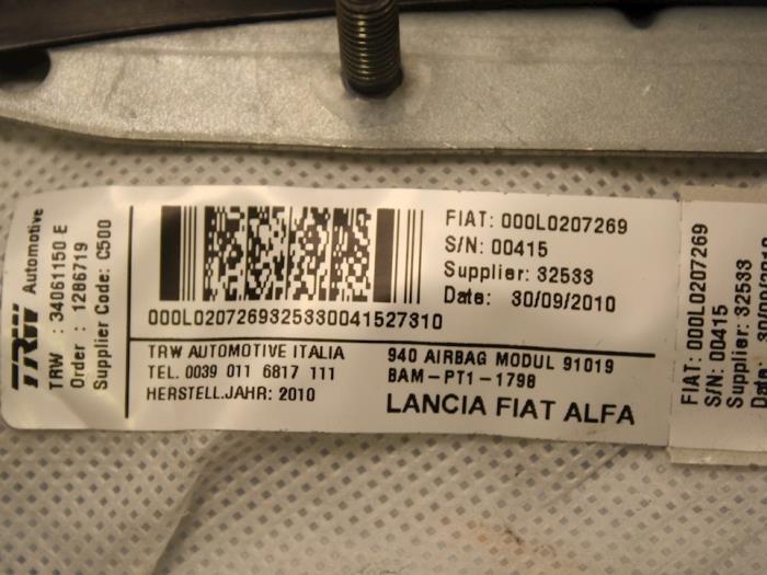 Airbag Sitz (Sitzplatz) van een Alfa Romeo Giulietta (940) 1.4 TB 16V MultiAir 2010