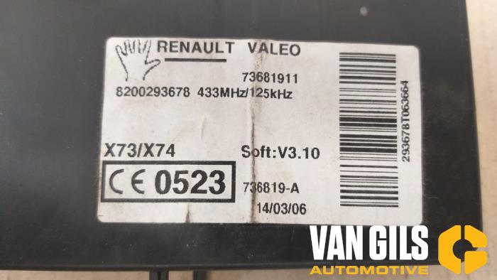 Cerradura de contacto y llave de un Renault Laguna II Grandtour (KG) 2.0 dCi 16V 2006