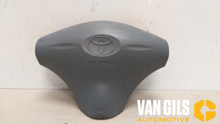 Left airbag (steering wheel) from a Toyota Yaris (P1) 1.0 16V VVT-i 2002