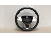 Steering wheel from a Seat Ibiza ST (6J8), 2010 / 2016 1.2 TDI Ecomotive, Combi/o, Diesel, 1.199cc, 55kW (75pk), FWD, CFWA, 2010-04 / 2015-05 2010