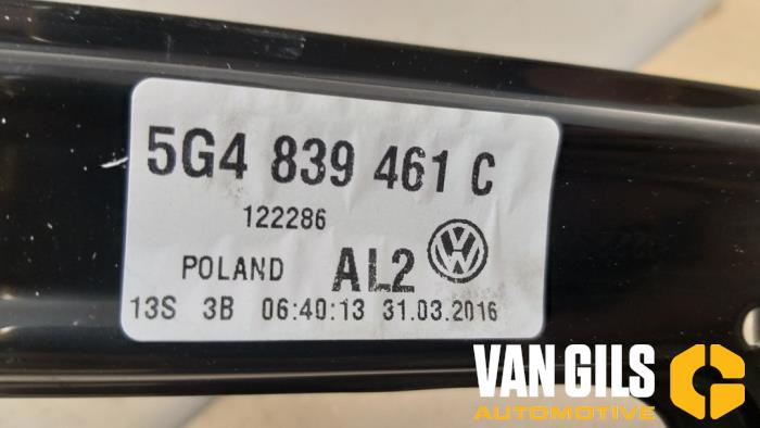 Mechanizm szyby lewej tylnej wersja 4-drzwiowa z Volkswagen Golf VII (AUA) 1.2 TSI 16V 2019
