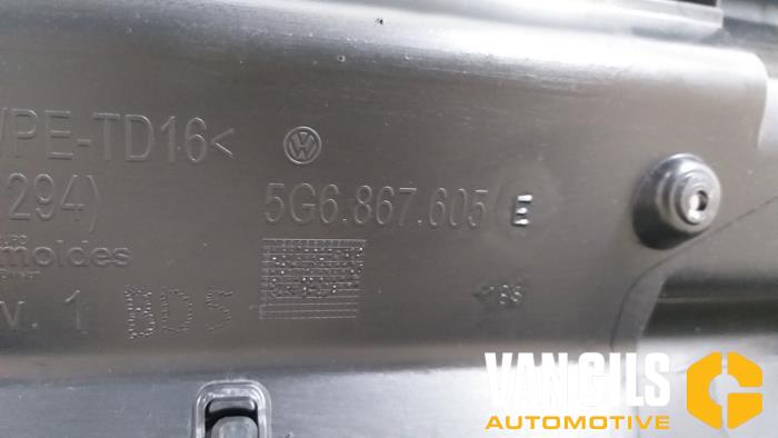 Revêtement hayon d'un Volkswagen Golf VII (AUA)  2016
