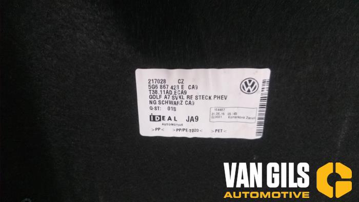 Revêtement coffre d'un Volkswagen Golf VII (AUA) 1.4 GTE 16V 2015