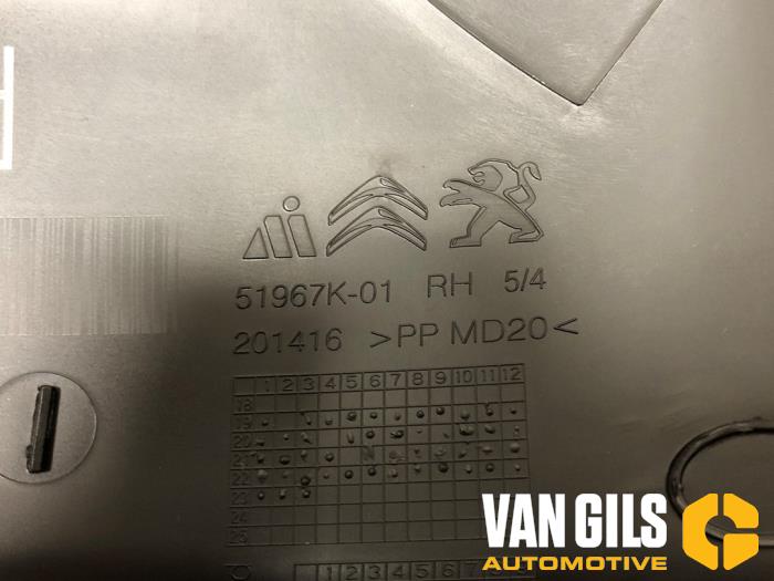 Mirror housing, right Peugeot Partner - 51967K01