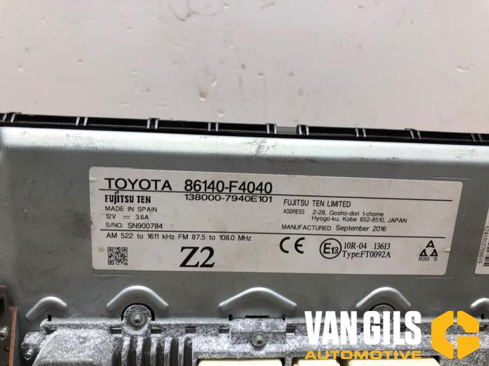 Wyswietlacz nawigacji z Toyota C-HR (X1,X5) 1.2 16V Turbo 4x4 2019