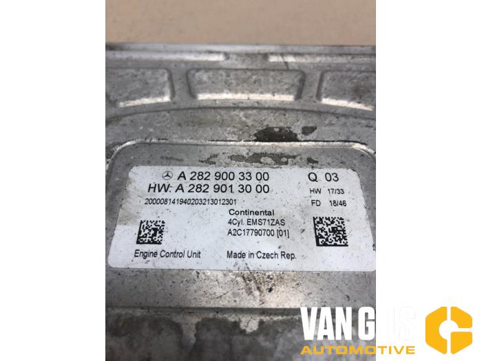 Used Engine management computer Mercedes A (177.0) 1.3 A-180 Turbo 16V Price € 199,99 Margin scheme offered by Van Gils Automotive