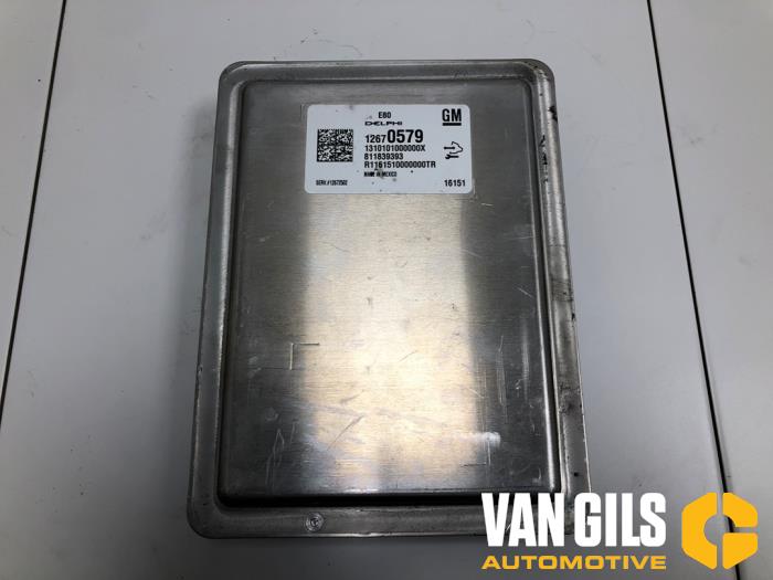 Used Engine management computer Opel Astra K 1.4 Turbo 16V Price € 125,00 Margin scheme offered by Van Gils Automotive