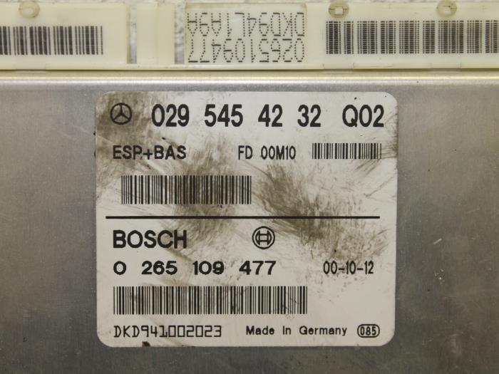 ESP-dator från en Mercedes-Benz A (W168) 1.4 A-140 2001