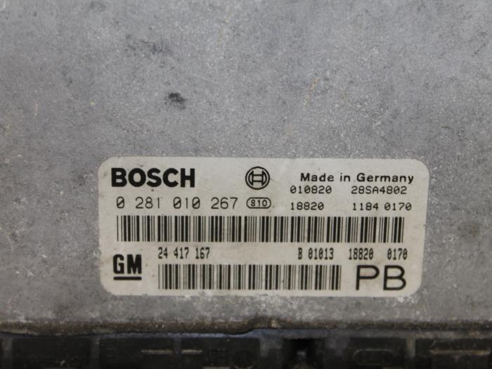 Engine management computer from a Opel Astra G (F69) 2.0 DTi 16V 2001