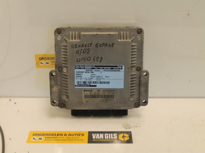 Used Engine management computer Renault Espace (JE) 2.2 dCi 130 16V Price € 150,00 Margin scheme offered by Van Gils Automotive