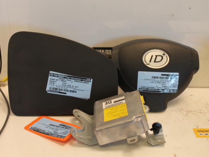 Airbag set+module from a Daihatsu Sirion 2 (M3) 1.0 12V DVVT 2009