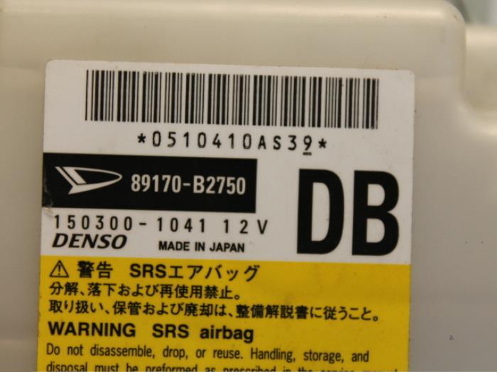 Airbag set+module from a Daihatsu Cuore (L251/271/276) 1.0 12V DVVT 2009