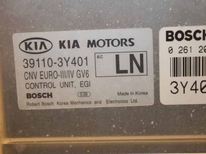Steuergerät Motormanagement van een Kia Carnival 2 (FIB/FLD) 2.5 V6 24V 2004